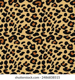 
leopard print animal texture cat spots on yellow background