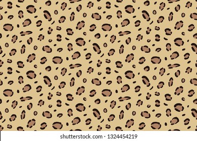 Leopard print background. Jaguar pelt seamless texture.