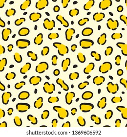 Leopard print background. Jaguar pelt seamless texture.
