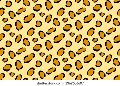 Leopard print background. Jaguar pelt seamless texture.