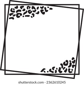 leopard print Border - cheetah print frame