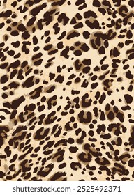 Leopard Print Kleidung Mode-Design.  Leopardenflecken. 
bunter Leopardenmuster-Vektor. Nahtloses Tierhautmuster. Leoparden-Tarntier.