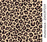 leopard print for clothing or print. seamless vector print.