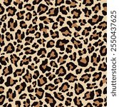 leopard print for clothing or print. seamless vector print. 