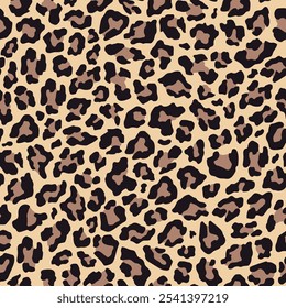 impressão leopardo para roupas ou impressão. impressão vetorial sem costura.