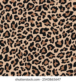 impressão leopardo para roupas ou impressão. impressão vetorial sem costura. 