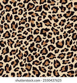 leopard print for clothing or print. seamless vector print. 