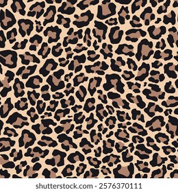 leopard print for clothing or print. seamless vector print. 