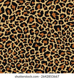 leopard print for clothing or print. seamless vector print. 