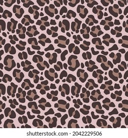 Leopard print in coffee tones, eps 8