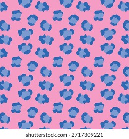 Druckfarbe für Leoparden. Abstraktes nahtloses organisches Spotmuster in sanften Pastellfarben. Handgezeichnete moderne dekorative Textur für Hintergründe, Stoff, Papier, Schreibwaren, Branding und digitales Design