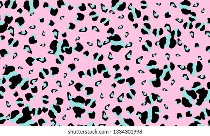 Leopard print design. Animal skin pattern. Vector illustration.