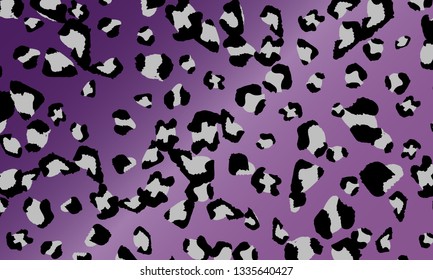 Leopard print design. Animal skin pattern. Vector illustration.