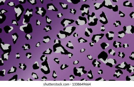 Leopard print design. Animal skin pattern. Vector illustration.