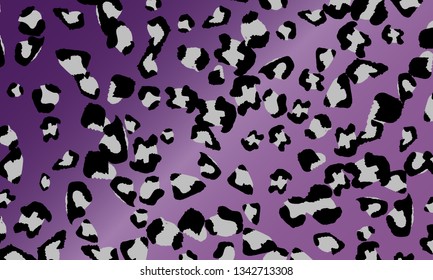 Leopard print design. Animal skin pattern. Vector illustration.