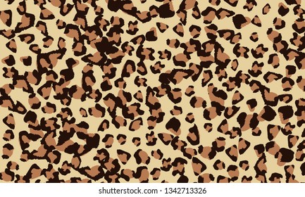 Leopard print design. Animal skin pattern. Vector illustration.
