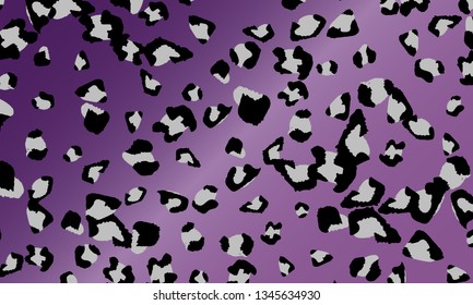 Leopard print design. Animal skin pattern. Vector illustration.