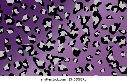 Leopard print design. Animal skin pattern. Vector illustration.