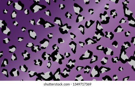 Leopard print design. Animal skin pattern. Vector illustration.