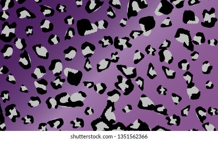 Leopard print design. Animal skin pattern. Vector illustration.