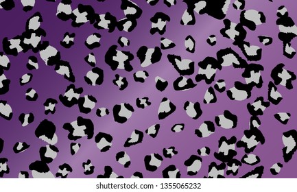 Leopard print design. Animal skin pattern. Vector illustration.