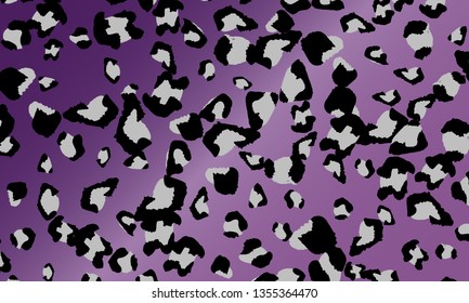 Leopard print design. Animal skin pattern. Vector illustration.