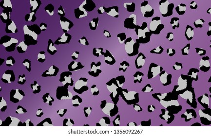 Leopard print design. Animal skin pattern. Vector illustration.
