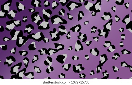 Leopard print design. Animal skin pattern. Vector illustration.