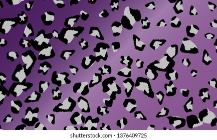 Leopard print design. Animal skin pattern. Vector illustration.