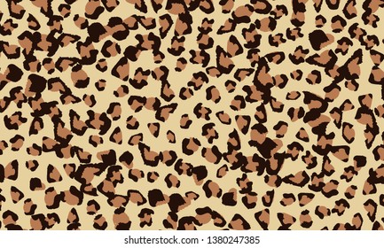 Leopard print design. Animal skin pattern. Vector illustration.
