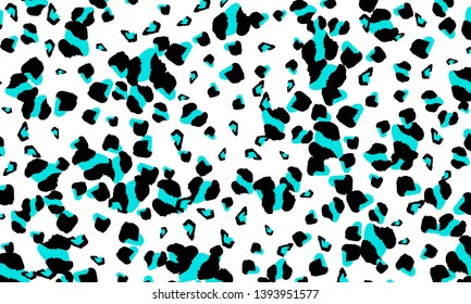 Leopard print design. Animal skin pattern. Vector illustration.