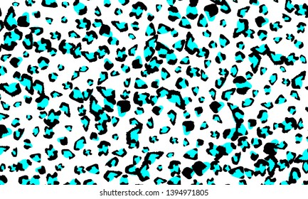 Leopard print design. Animal skin pattern. Vector illustration.
