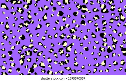 Leopard print design. Animal skin pattern. Vector illustration.