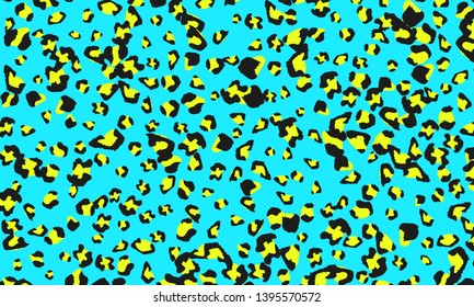 Leopard print design. Animal skin pattern. Vector illustration.