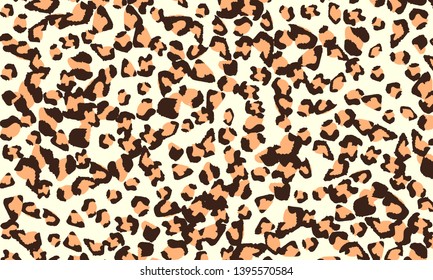 Leopard print design. Animal skin pattern. Vector illustration.