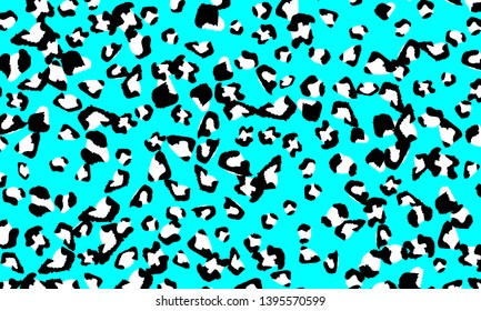Leopard print design. Animal skin pattern. Vector illustration.