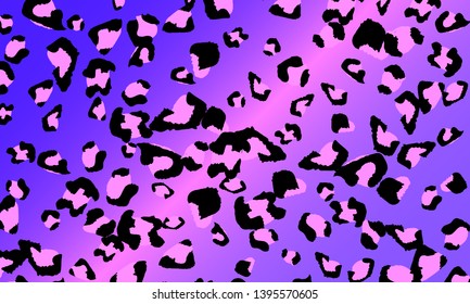 Leopard print design. Animal skin pattern. Vector illustration.