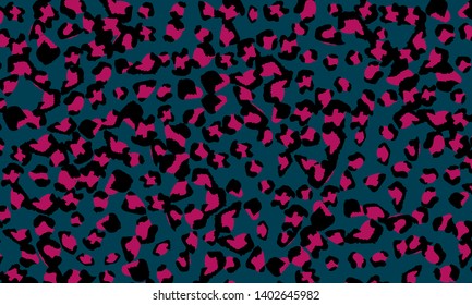 Leopard print design. Animal skin pattern. Vector illustration.