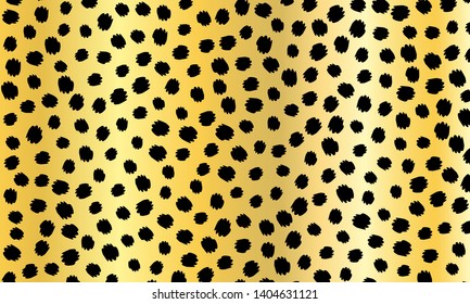 Leopard print design. Animal skin pattern. Vector illustration.