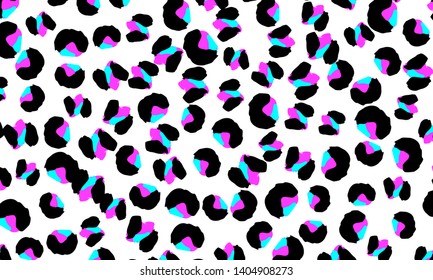 Leopard print design. Animal skin pattern. Vector illustration.