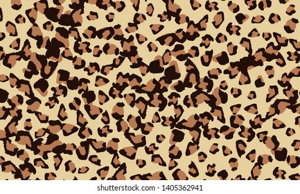 Leopard print design. Animal skin pattern. Vector illustration.