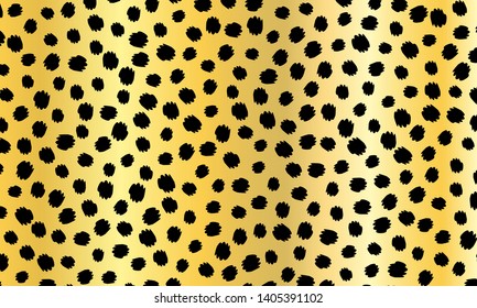 Leopard print design. Animal skin pattern. Vector illustration.
