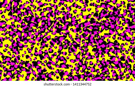 Leopard print design. Animal skin pattern. Vector illustration.