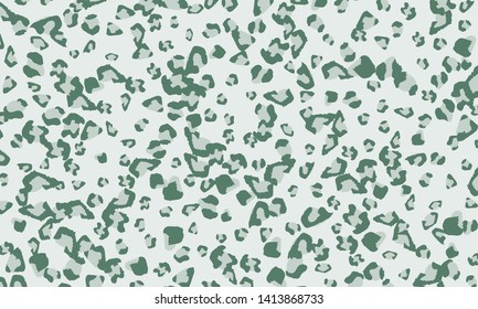 Leopard print design. Animal skin pattern. Vector illustration.
