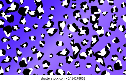 Leopard print design. Animal skin pattern. Vector illustration.