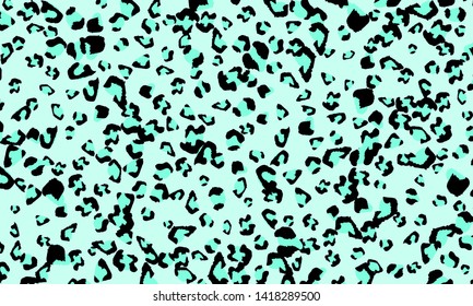 Leopard print design. Animal skin pattern. Vector illustration.
