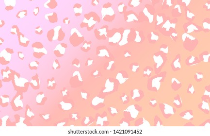 Leopard print design. Animal skin pattern. Vector illustration.