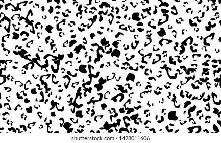 Leopard print design. Animal skin pattern. Vector illustration.