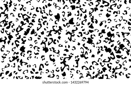 Leopard print design. Animal skin pattern. Vector illustration.