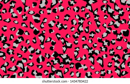 Leopard print design. Animal skin pattern. Vector illustration.